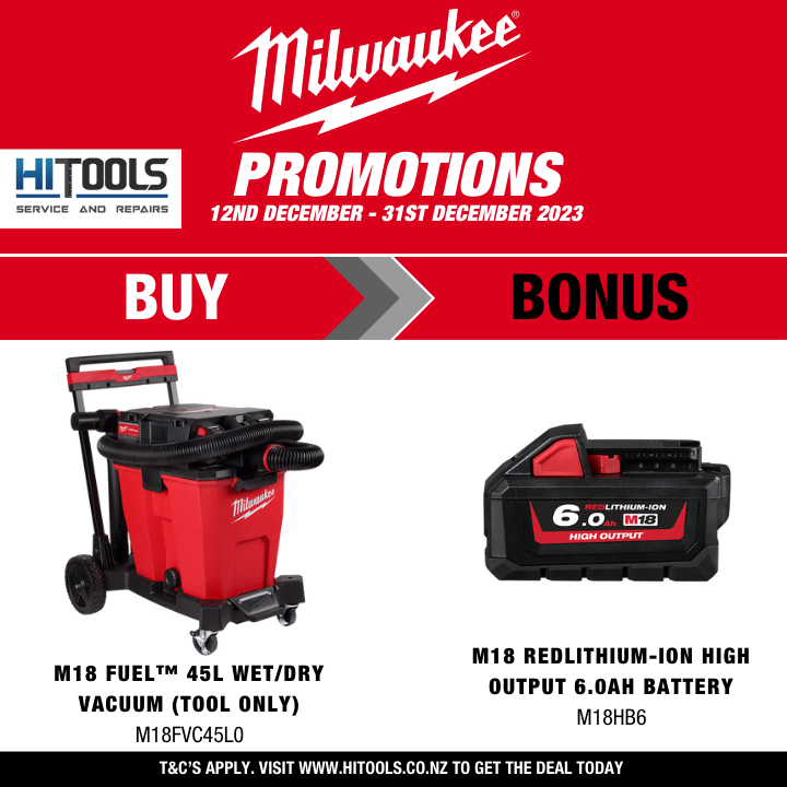 Milwaukee wet dry vac with online battery