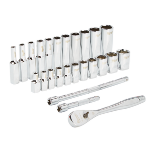 48229404 1/4 DR 26PC RATCHET & SOCKT SET SAE