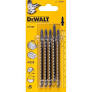 PREORDER Dewalt DT2165-QZ JIGSAW BLADE 100MM 2.5TP WOOD T101B 5PC(Box Qty 210)