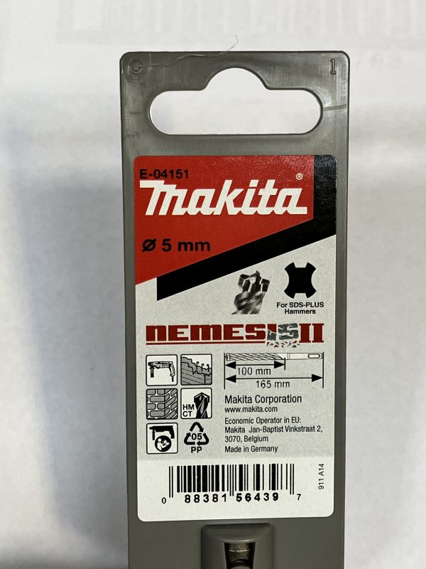 E-04151 Makita SDS-PLUS 5x165mm NEMESIS II