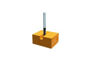 D-15431 Makita Straight TCT Bit / 1/4" Shaft router bit 19mm